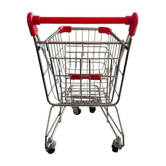 Toy Metal Shopping Cart Medium Size 11”x9” - Picture 5 of 7